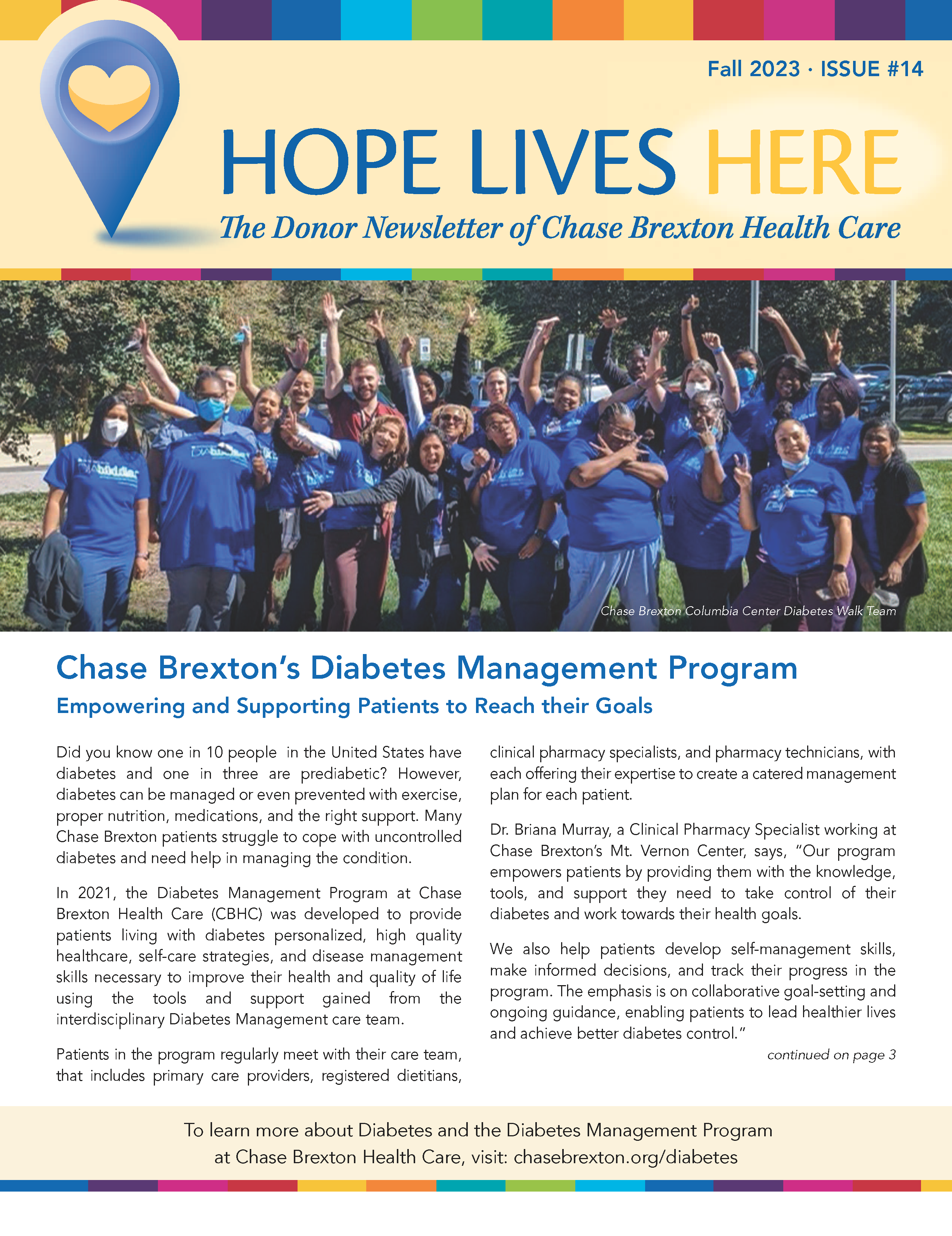 Hope Lives Here Newsletter Fall 2023
