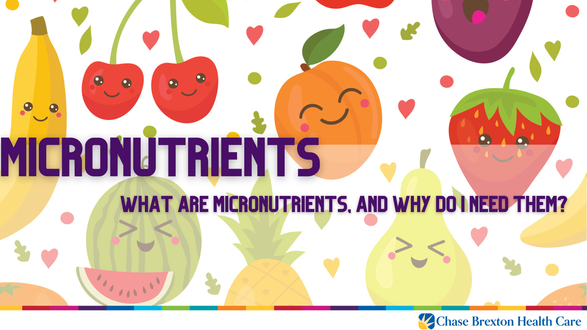 Micronutrients with graphics of fruit