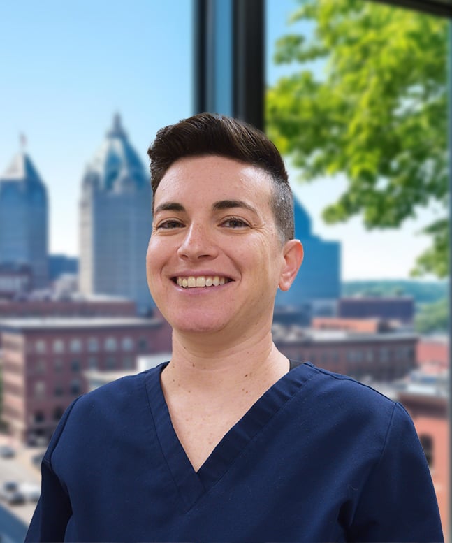 Danielle Aiken Dentist portrait.