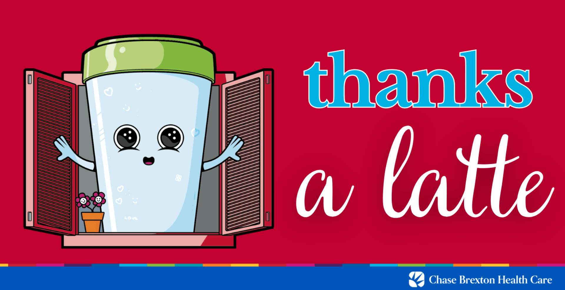 Thanks a latter with graphic latte