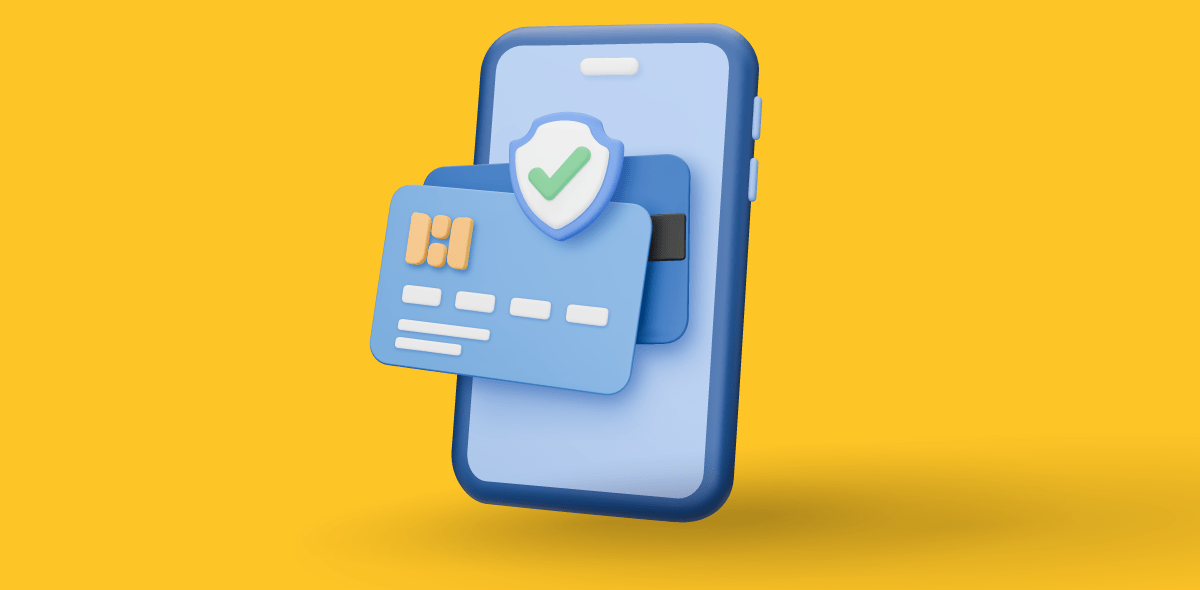 A phone and credit card.