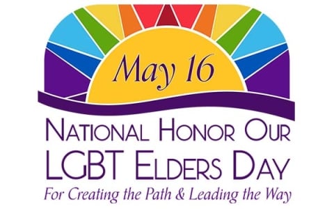 National Honor Our LGBT Elders Day logo.