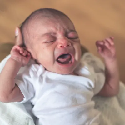 Newborn baby crying